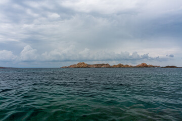 Landscapes in the Mediterranean on the coast of Sardinia, La Maddalena