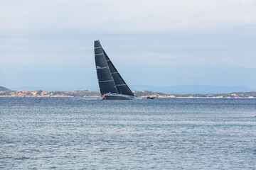 Wall Mural - yachts in the expanses of the Mediterranean Sea