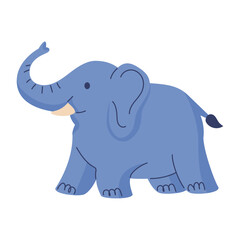 Poster - cute elephant wild animal