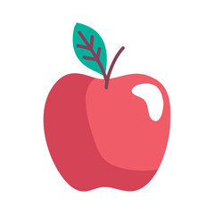 Sticker - fresh apple fruit red