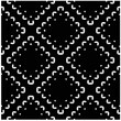 © t2k4 - Vector pattern in geometric ornamental style. Black and white color.Seamless repeat pattern.Simple geo all over print block for apparel textile, ladies dress, fashion garment, digital wall paper.