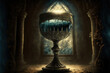 magical goblet in a fantasy room, game item, Generative AI