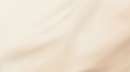 light beige grainy gradient background, vanilla toned blurry cosmetics background, silk drapery back
