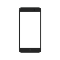 Poster - 3d high quality vector mobile mockups. Ultra realistic smartphone. Device UI UX mockup for presentation template. Cellphone frame with blank screen isolated templates. 3d isometric illustration.