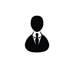 Poster - User Icon in trendy flat style isolated on grey background. User symbol for your web site design, logo, app, UI. Vector illustration, EPS10.