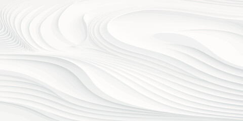 Abstract white paper wave background and abstract gradient and white wave curve lines banner background design. White wave modern abstract background design. space style. white background.