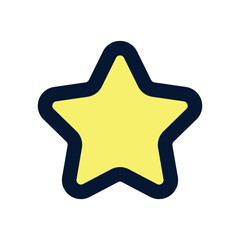 Poster - star icon vector on a white background
