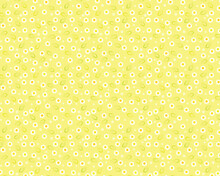 Beautiful Simple Daisy Flower Yellow White Repetition Background Wallpaper Vector