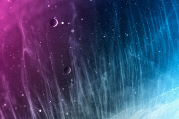 Wall Mural - surreal abstract space background, colorful galaxy and lights