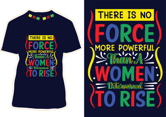 Wall Mural - International Women's Day T-shirt Design