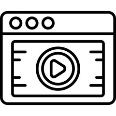 Sticker - Video Icon