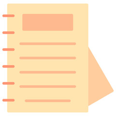 Sticker - Notepad Icon