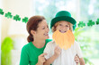 Mother and child on St Patricks day