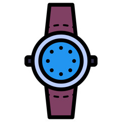 Wall Mural - wrist watch illustration