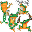funny frogs with who drinks beer cartoon funny cartoon