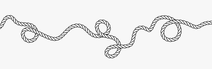 Wall Mural - rope vector illustration