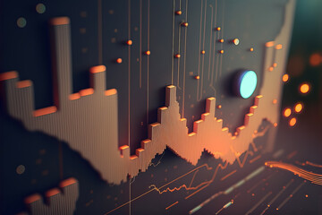 Wall Mural - Abstract picture of the crypto world foundation. Colorful background with digital glitch and distortion effect. Futuristic cyberpunk design. Retrofit, web punk, rave techno neon colors. Generative AI