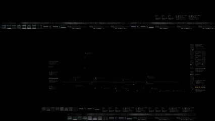 Leinwandbilder - Futuristic Data Matrix hear up display, user interface Screen Template with alpha channel for graphic overlay