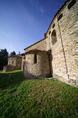 Fototapete - Agliate, Brianza: medieval church of SS. Pietro e Paolo