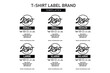 Clothing label tag template design