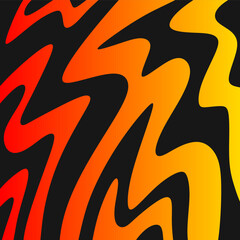 Poster - Abstract background with gradient color wavy line pattern