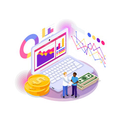 Sticker - Financial Statistics People Composition