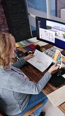 Aufkleber - Real Estate Designer Working On Computer