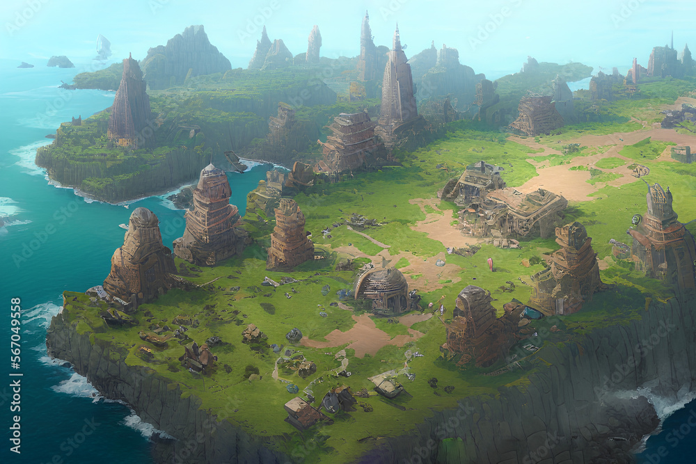 RPG Map Scenery (Mobile Games Style)- Background for Level Design, RPG ...