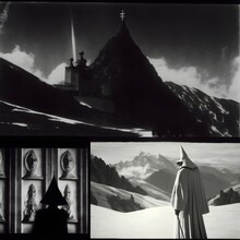 Production Stills From 1991 Of F W Murnaus The Holy Mountain 9x16 300ppi 