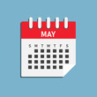 © corben_dallas - Vector template icon page calendar, month May