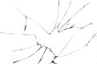 © malshak_off - Texture of cracks on broken glass, hole in damaged window.