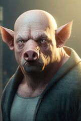 pig man, generative ai