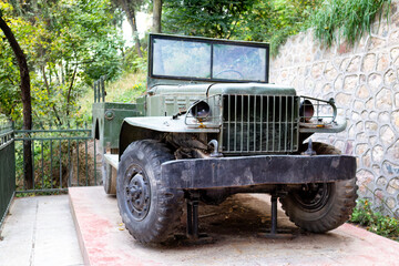 Military armored vehicle truck from World War 2