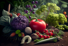 Farmer's Still Life. Environmentally Friendly Products. Healthy Eating..
