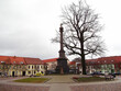 Der Marktplatz einer historischen Altstadt aus dem 13. Jahrhundert