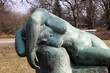 statue of a naked woman in park ujazdowski, warsaw, poland