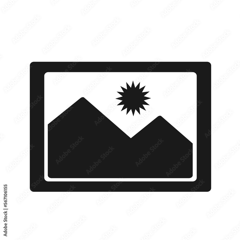 Inframe Icon Vector illustration, image icon in a frame. Stock Vector | Adobe Stock
