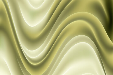 Wall Mural - abstract pastel olive-colored wave design made by generative ai