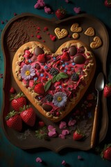 Wall Mural - Valentine's Day Baked Confectionary