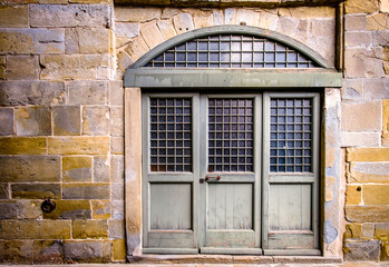 Poster - old door at a facade