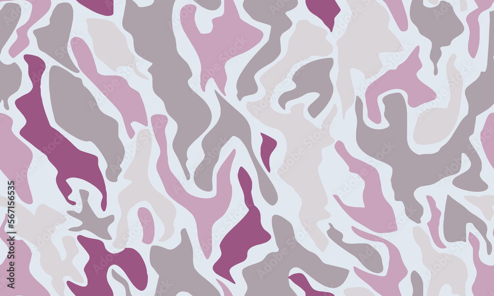 Full seamless pink camouflage print texture pattern vector for decor ...
