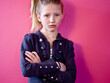 © Cavan Images - a girl pouts for the camera