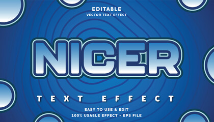 Poster - nicer editable text effect with modern and simple style, usable for logo or campaign title