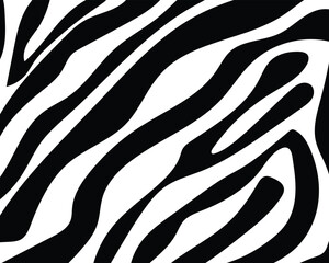 Wall Mural - vector seamless zebra skin.