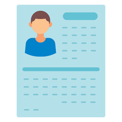 Sticker - criminal record document flat illustration