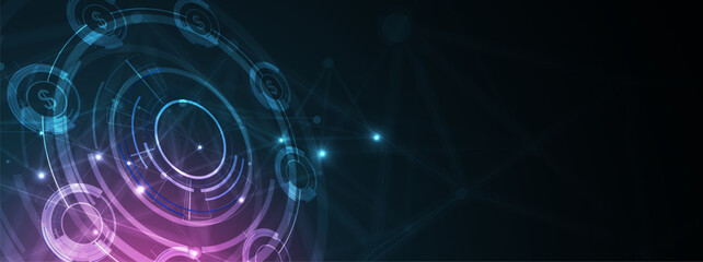 abstract futuristic fade computer technology business background