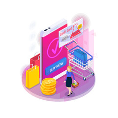 Sticker - Purchase With Gadget Composition