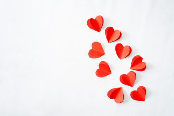 Poster - Love shape ornament for valentine and romantic copy apace and background
