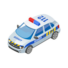 Wall Mural - Security Service Car Composition