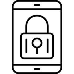 Sticker - Mobile Security Icon